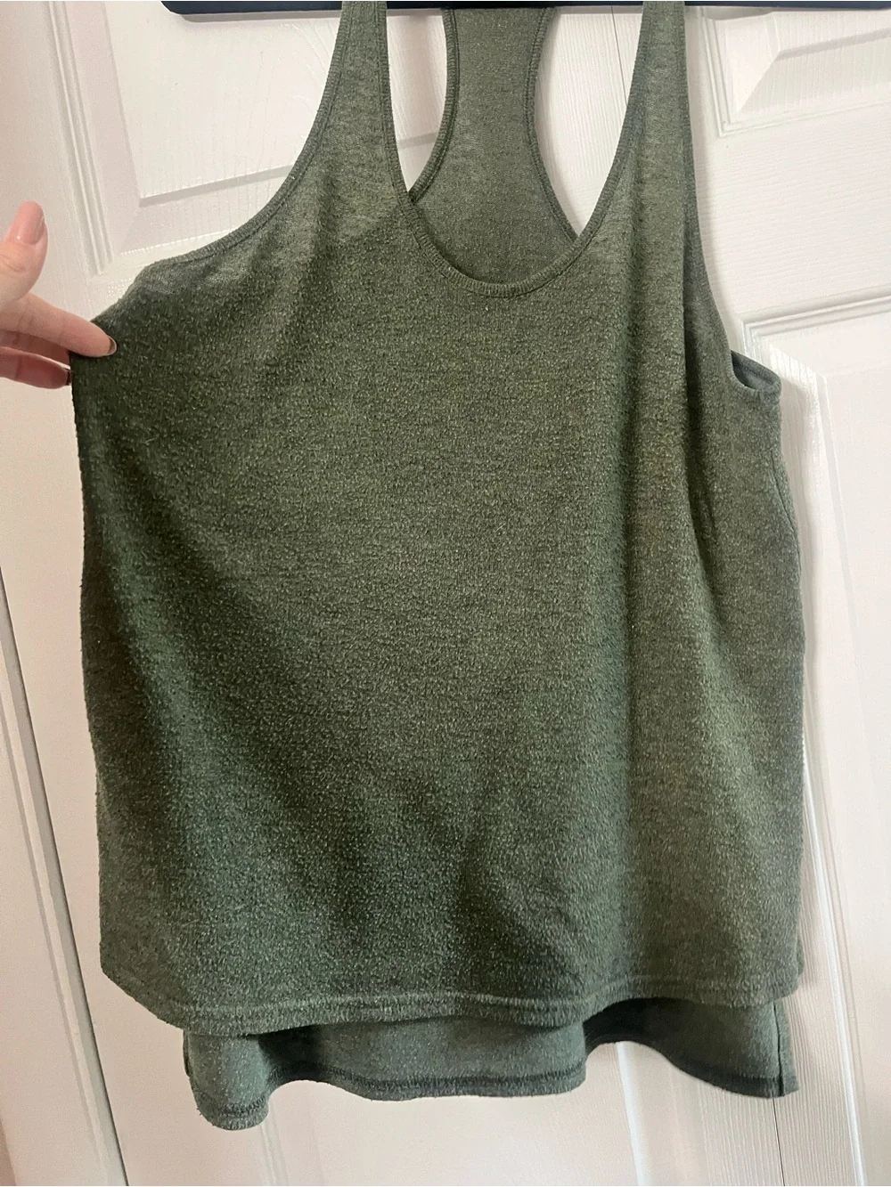 ALO Yoga women’s Olive Tank with Racerback